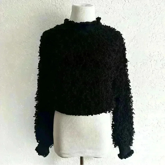 Black loop knit sweater‎ - Picture 1 of 12